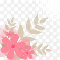 矢量手绘花朵树枝叶子-空若网 矢量手绘花朵树枝叶子-空若网