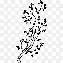 手绘树枝-空若网 手绘树枝-空若网