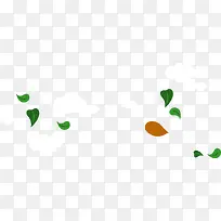 卡通可爱云朵树叶-空若网 卡通可爱云朵树叶-空若网