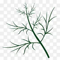 手绘植物草本树叶-空若网 手绘植物草本树叶-空若网