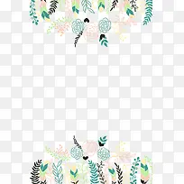 手绘画花草边框设计-空若网 手绘画花草边框设计-空若网