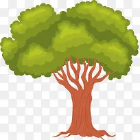 卡通扁平化树木插画-空若网 卡通扁平化树木插画-空若网
