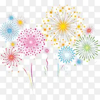 春节多彩美丽烟花-空若网 春节多彩美丽烟花-空若网