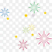 新年美丽多彩烟花-空若网 新年美丽多彩烟花-空若网