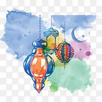 水彩 灯笼-空若网 水彩 灯笼-空若网