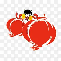 手绘灯笼-空若网 手绘灯笼-空若网