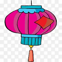矢量手绘卡通灯笼-空若网 矢量手绘卡通灯笼-空若网
