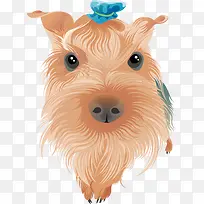 卡通可爱小动物装饰动物头像狗狗-空若网 卡通可爱小动物装饰动物头像狗狗-空若网