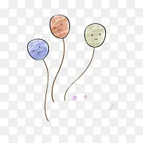 卡通手绘气球-空若网 卡通手绘气球-空若网