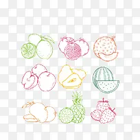 手绘水果卡通-空若网 手绘水果卡通-空若网