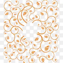 卡通手绘花纹底纹-空若网 卡通手绘花纹底纹-空若网