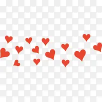 小清新红色爱心-空若网 小清新红色爱心-空若网
