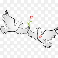 七夕节 情人节爱情鸟-空若网 七夕节 情人节爱情鸟-空若网