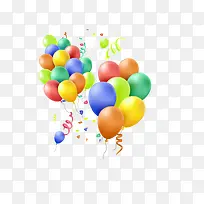 多彩气球彩带-空若网 多彩气球彩带-空若网