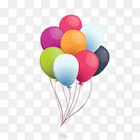 多彩卡通气球装饰图案-空若网 多彩卡通气球装饰图案-空若网