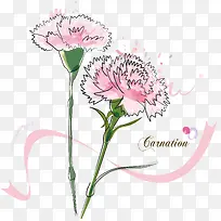 康乃馨png矢量素材-空若网 康乃馨png矢量素材-空若网