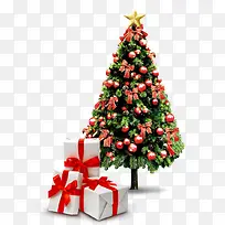 圣诞树礼物PNG矢量素材-空若网 圣诞树礼物PNG矢量素材-空若网