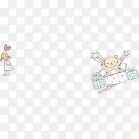 卡通手绘礼盒惊喜素材-空若网 卡通手绘礼盒惊喜素材-空若网