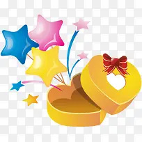 黄色心形盒子-空若网 黄色心形盒子-空若网