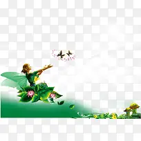 天使送福吉祥图-空若网 天使送福吉祥图-空若网