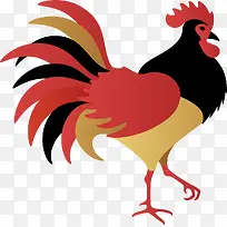 手绘彩色漫画公鸡-空若网 手绘彩色漫画公鸡-空若网