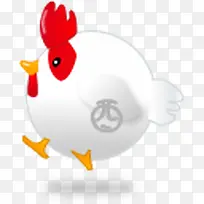 卡通白色公鸡-空若网 卡通白色公鸡-空若网