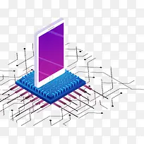 2.5D手机数据矢量插画-空若网 2.5D手机数据矢量插画-空若网