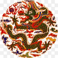 手绘彩色古龙民间艺术-空若网 手绘彩色古龙民间艺术-空若网