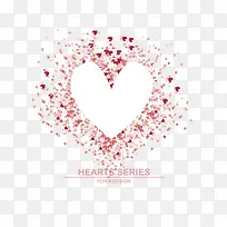 矢量创意粉色爱心-空若网 矢量创意粉色爱心-空若网