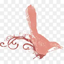 水彩画 粉色画-空若网 水彩画 粉色画-空若网