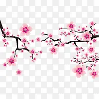 卡通梅花树枝-空若网 卡通梅花树枝-空若网