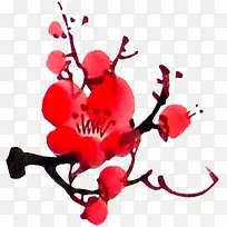 卡通插画油画梅花-空若网 卡通插画油画梅花-空若网