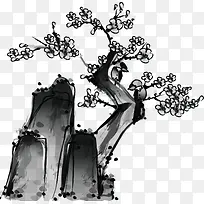 手绘梅花电视背景-空若网 手绘梅花电视背景-空若网