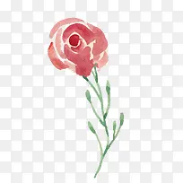矢量红色水彩手绘花卉-空若网 矢量红色水彩手绘花卉-空若网