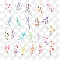 水彩花卉装饰花-空若网 水彩花卉装饰花-空若网