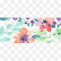 水彩花卉素材-空若网 水彩花卉素材-空若网