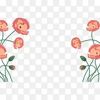 卡通手绘春天花卉-空若网 卡通手绘春天花卉-空若网