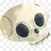 卡通水彩骷髅头-空若网 卡通水彩骷髅头-空若网