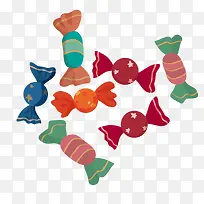 卡通糖果食物设计矢量图-空若网 卡通糖果食物设计矢量图-空若网