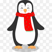 可爱节日企鹅矢量图-空若网 可爱节日企鹅矢量图-空若网