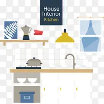 矢量手绘厨房装修-空若网 矢量手绘厨房装修-空若网