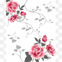 花朵插画-空若网 花朵插画-空若网