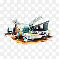 插画室内-空若网 插画室内-空若网