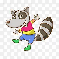 卡通浣熊PNG下载-空若网 卡通浣熊PNG下载-空若网