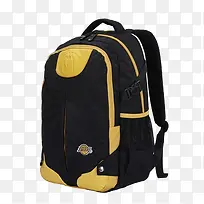 黑色黄边双肩包-空若网 黑色黄边双肩包-空若网