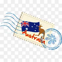 邮票澳大利亚矢量-空若网 邮票澳大利亚矢量-空若网