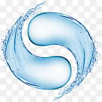 水元素创意太极-空若网 水元素创意太极-空若网