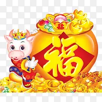 黄色小牛福袋创意-空若网 黄色小牛福袋创意-空若网