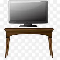 桌与电视-空若网 桌与电视-空若网