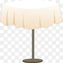 手绘白色简约桌子-空若网 手绘白色简约桌子-空若网